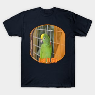 Caged animals Freedom Parrot T-Shirt